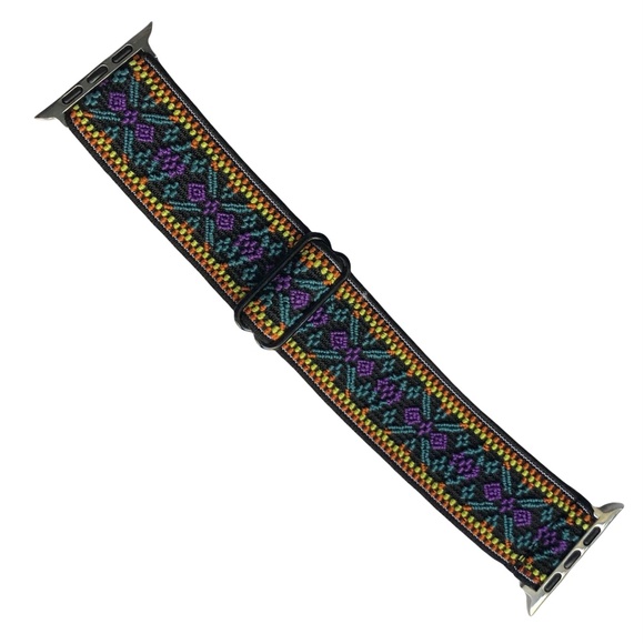 Elastic Stretchy Band Apple Watch 42/44/45mm Adjustable Buckle Colorful NEW - Picture 7 of 9